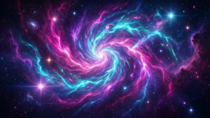 Neon Cosmic Swirl