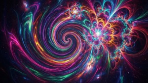 Neon Cosmic Vortex