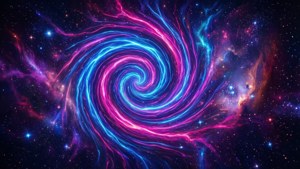 Neon Cosmic Vortex