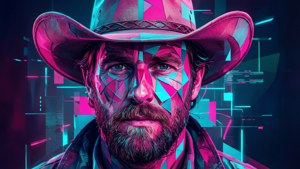 Neon Cowboy Geometry