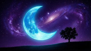 Neon Crescent Tree