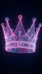 Neon Crown Abstract