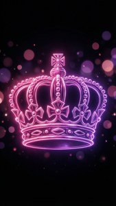 Neon Crown Bokeh