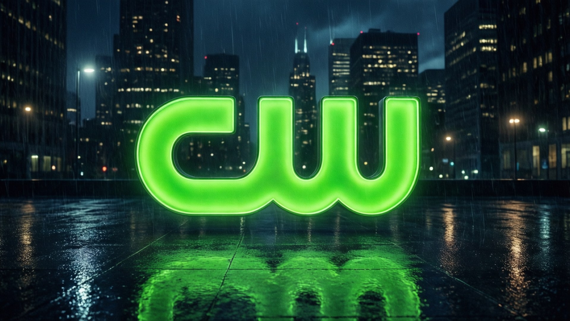 Neon CW Cityscape by Wallpapers.art Studio