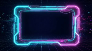 Neon Cyber Frame