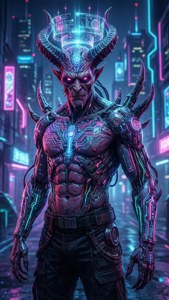 Neon Cyberdemon