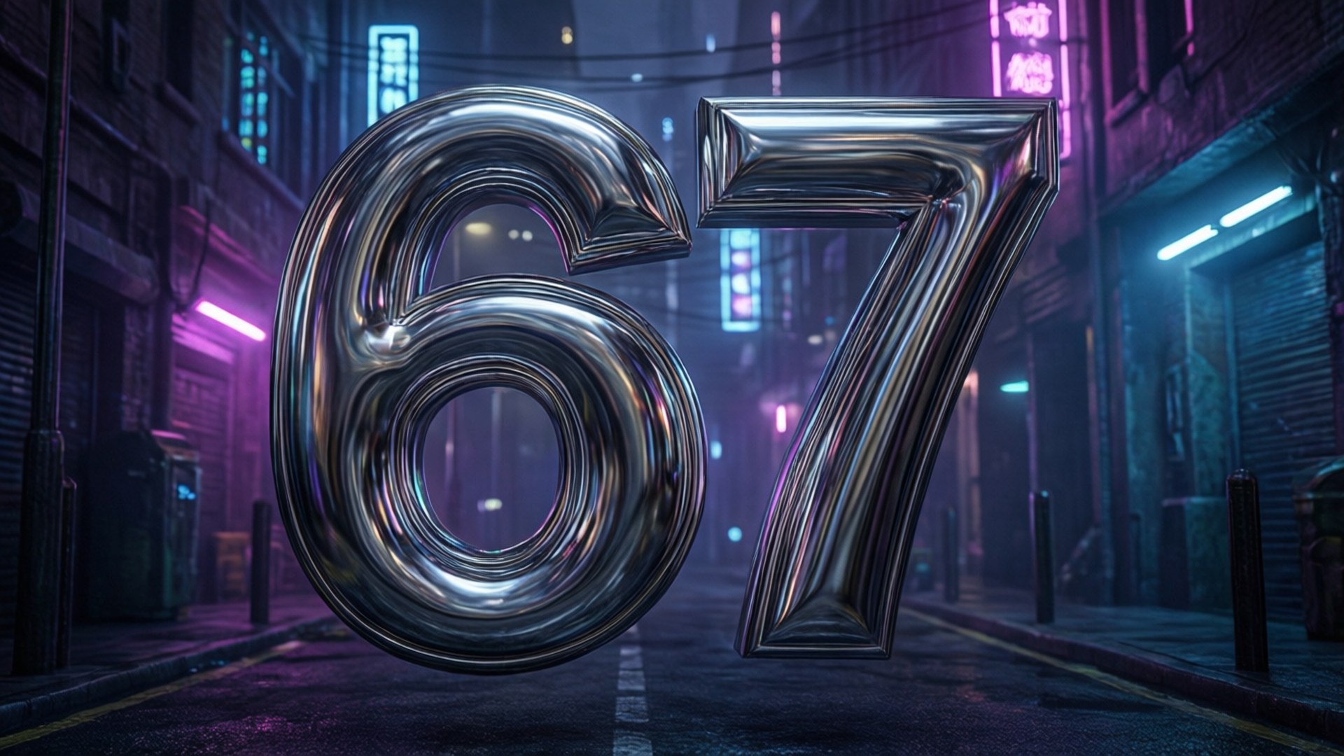 Neon Cyberpunk 67 by Wallpapers.art Studio