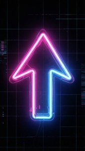 Neon Cyberpunk Arrow