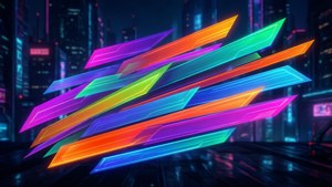 Neon Cyberpunk Banners