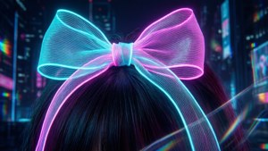 Neon Cyberpunk Bow