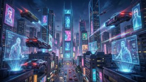 Neon Cyberpunk City