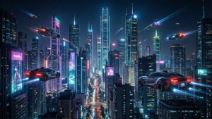 Neon Cyberpunk City