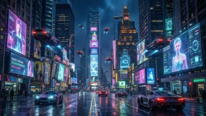 Neon Cyberpunk City