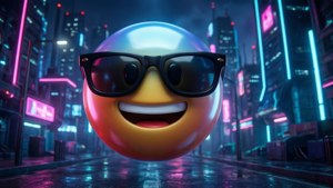 Neon Cyberpunk Cool Emoji