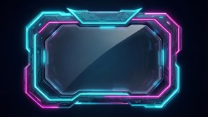 Neon Cyberpunk Facecam Border