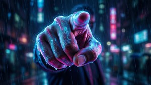 Neon Cyberpunk Hand