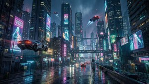 Neon Cyberpunk Metropolis