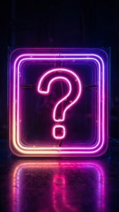 Neon Cyberpunk Question Box