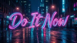 Neon Cyberpunk Urgency