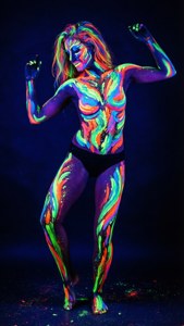 Neon Dance Silhouette