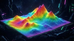Neon Data Peaks