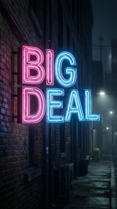 Neon Deal Sign