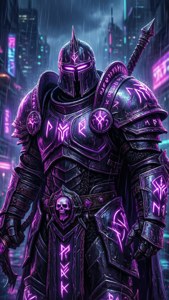 Neon Death Knight Cyberpunk