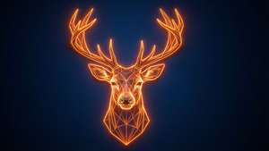 Neon Deer Geometry