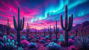 Neon Desert Night
