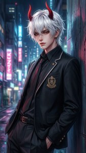 Neon Devil Schoolboy