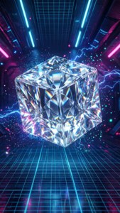 Neon Diamond Grid