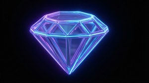 Neon Diamond Isometric