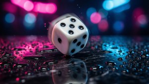 Neon Dice Splash