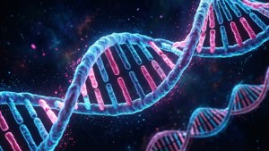Neon DNA Helix