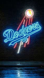 Neon Dodgers Sign