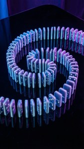 Neon Domino Spiral