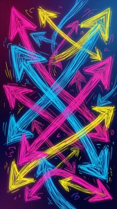 Neon Doodle Arrows