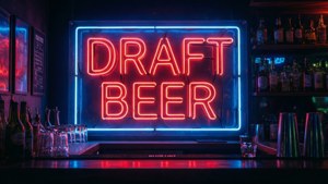 Neon Draft Beer Sign