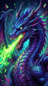 Neon Dragon Gawx