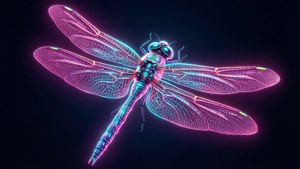 Neon Dragonfly