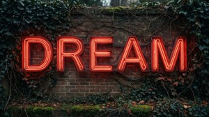 Neon Dream on Wall