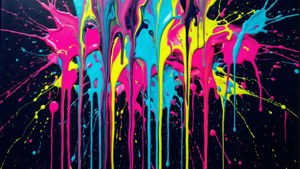 Neon Drip Splash