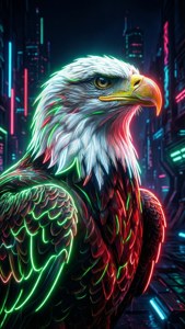 Neon Eagle Cyberpunk