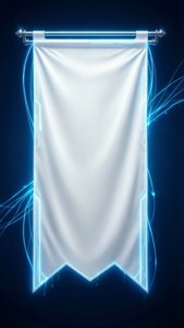 Neon Edge White Banner