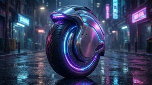 Neon Electric Unicycle