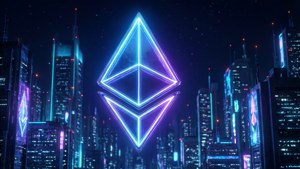Neon Ethereum Cityscape