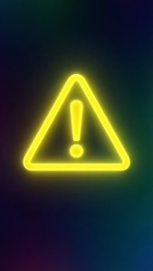 Neon Exclamation Caution