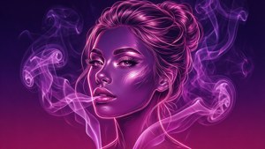 Neon Face Smoke