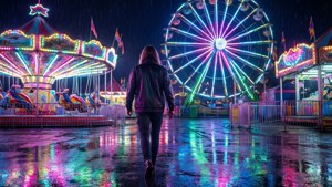 Neon Ferris Wheel