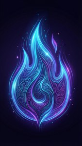 Neon Flame Spirit